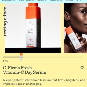 Drunk Elephant C‑Firma Fresh Vitamin C Day Serum — Orange, White